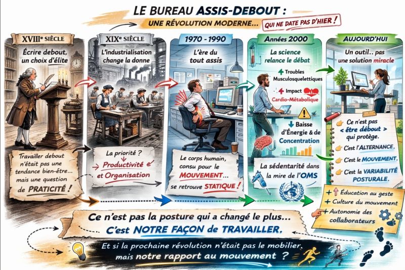 Bureau assis debout Bureau assis debout Kinéloire